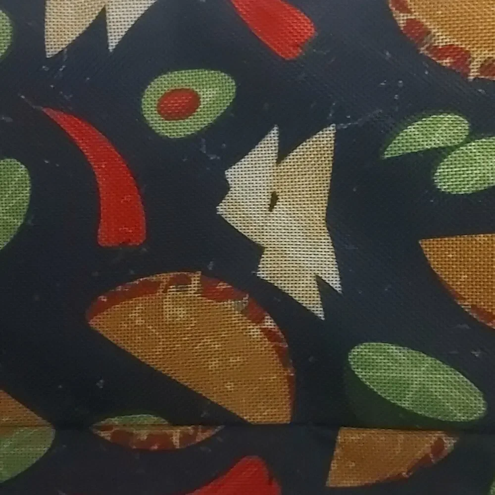 Everest Navy Blue Fanny Pack Taco Food Print Belt 90s Gorpcore Granola Girl Twee